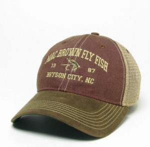 Mac Brown Fly Fish Custom Trucker Hats-Smokies town of Bryson City NC